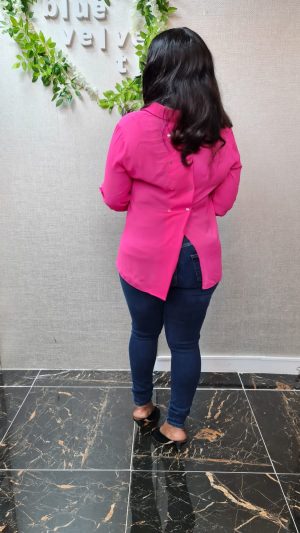Neon Pink Blouse