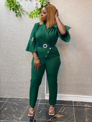 GREEN WITH ENVY JUMPSUIT