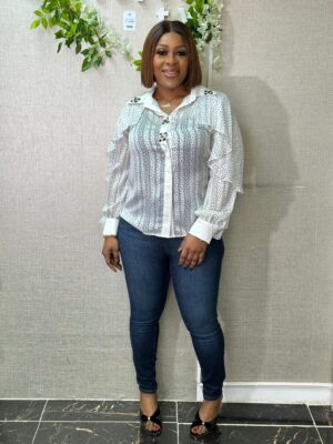 IN THE STYLE FRILL BLOUSE