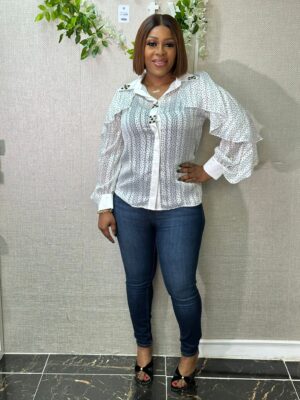 IN THE STYLE FRILL BLOUSE