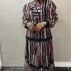 LUX STRIPE MAXI DRESS