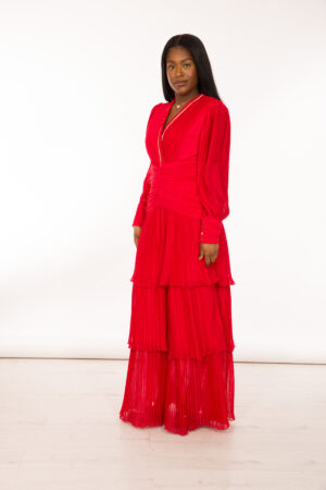 luxury-pleated-maxi-dress-red