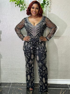 Home LUX EMBELLISHED JUMPSUIT