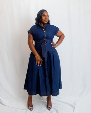 belted-midi-denim-dress