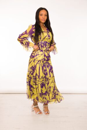 Lux Floral print skirt & top co-ord