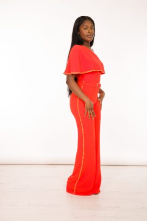 One shoulder jumpsuit