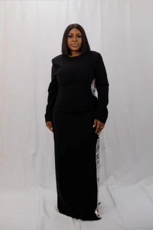 Cut out long dress