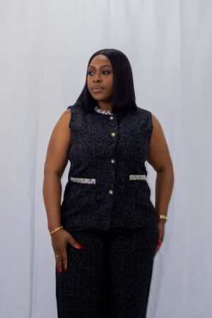 Embellished neck co ord set