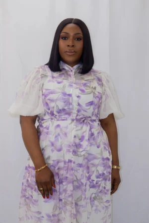 Floral midi dress