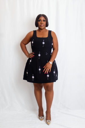 Embellished Mini Dress