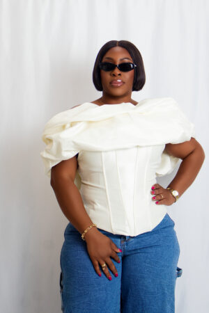 Off Shoulder Structured Corset top